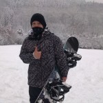 Danny na snowboardu