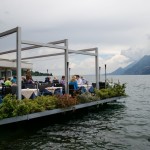 Restaurace u jezera Lago di Garda