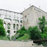 Pod hradem a zámkem Český Krumlov na Vltavě