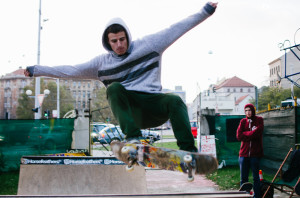 Skate mini rampa v FBB klubu Na Dráze Brno