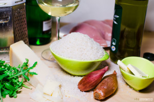 Ingredience na italské risotto