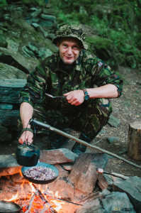 Vaříme na ohni, míchaná vajíčka